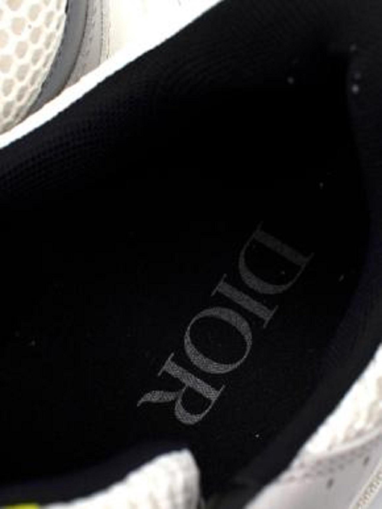 Scarpe da ginnastica Dior B22 bianche e gialle In condizioni buone in vendita a London, GB