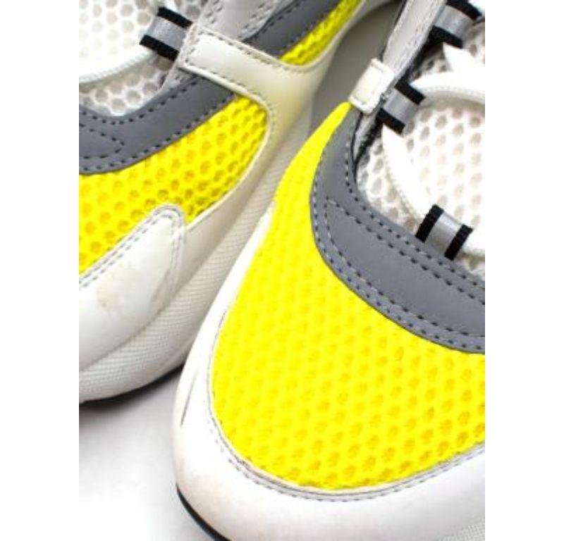 Women's or Men's Dior Yellow & White B22 Sneakers For Sale