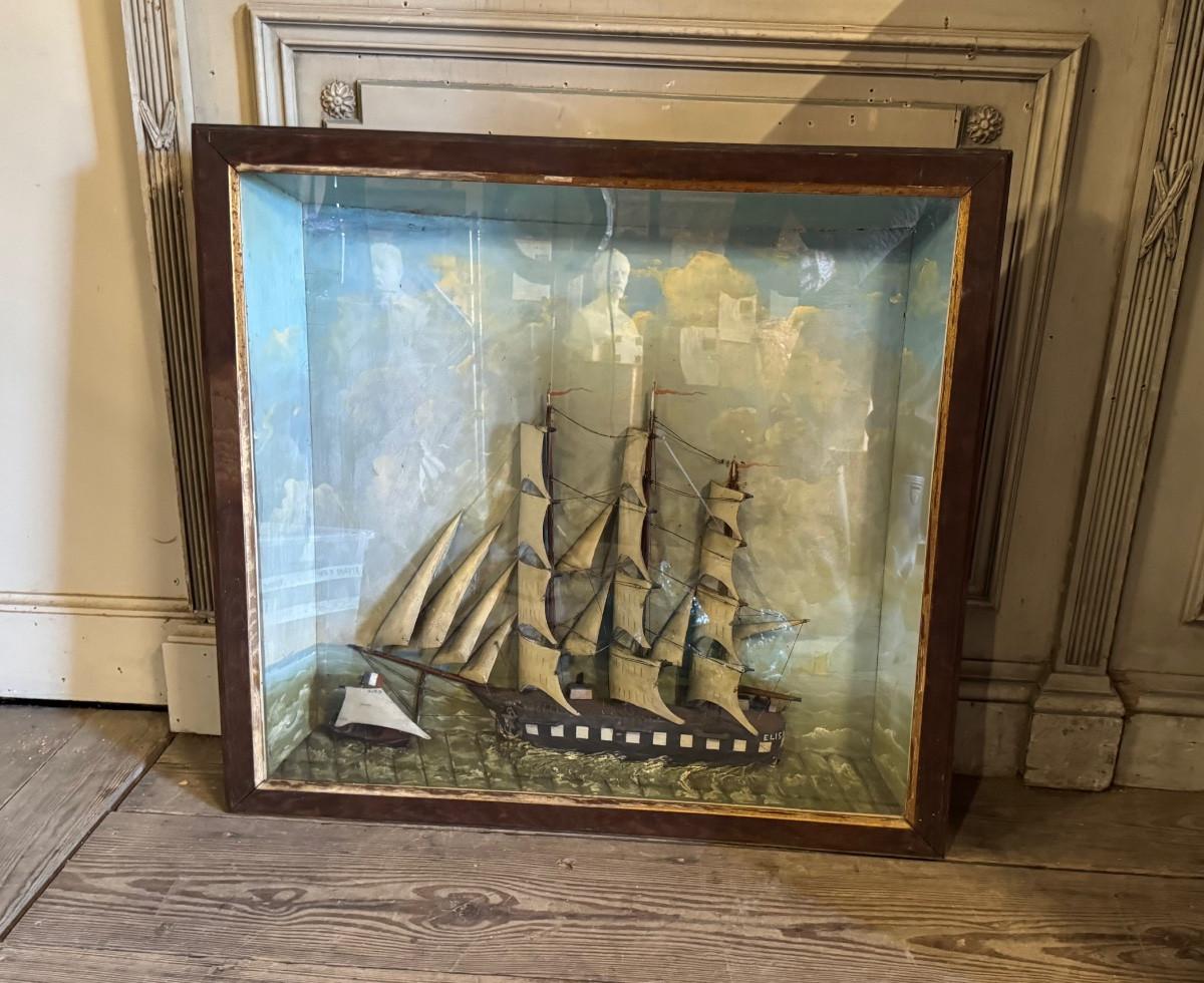 Louis XIII Diorama, ‘Calm Sea’, circa 1900 For Sale