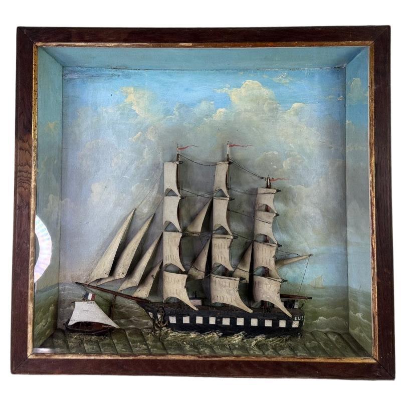 Diorama, ‘Calm Sea’, circa 1900 For Sale