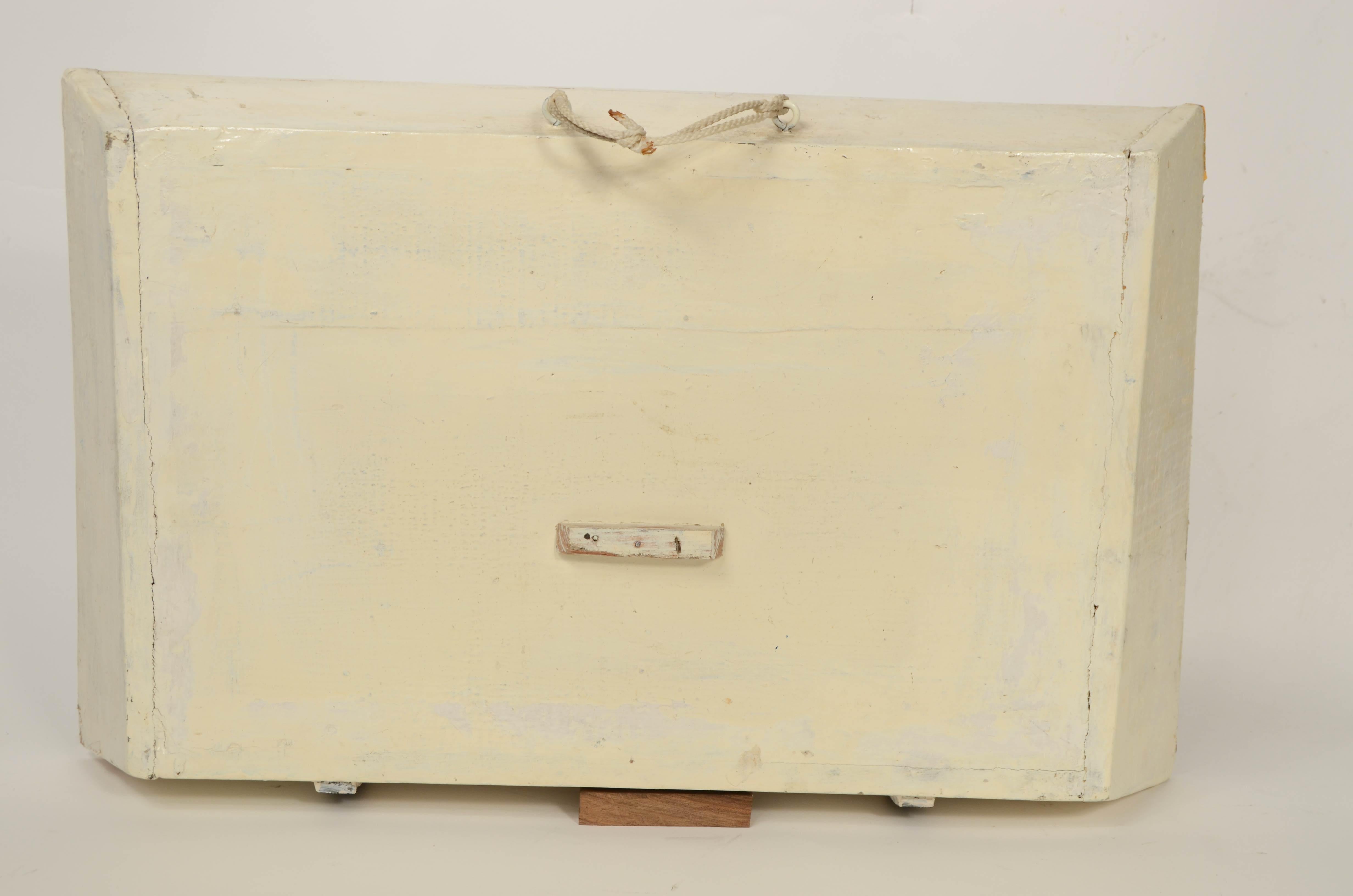 Diorama nautique de forme trapézoïdale d'une goélette à 5 mâts 1910 en vente 11