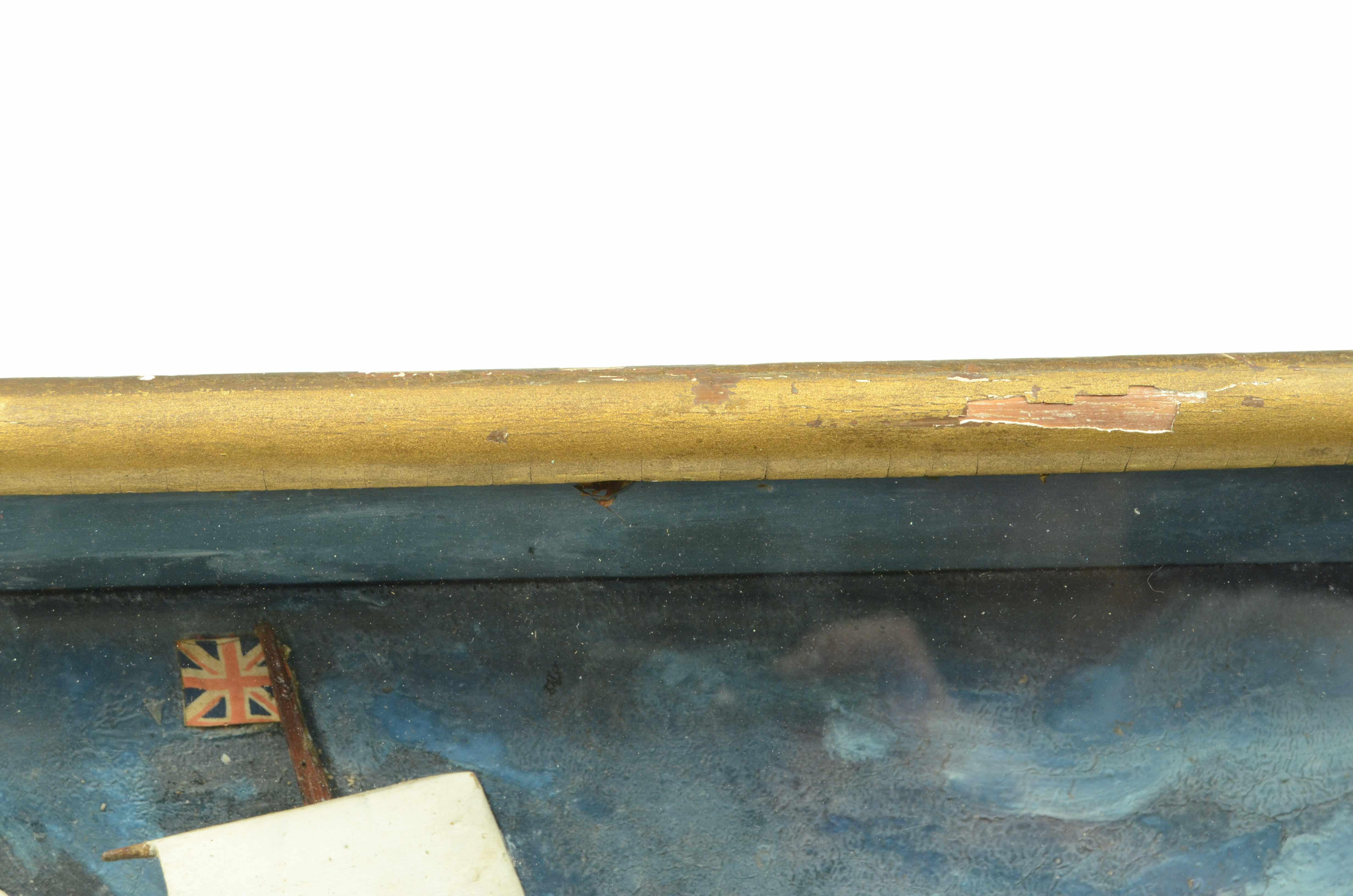 Diorama nautico in teca di legno e vetro di una goletta a vele spiegate inglese in vendita 13