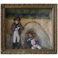Diorama of Napoleon Bonaparte with a Sleeping Soldier