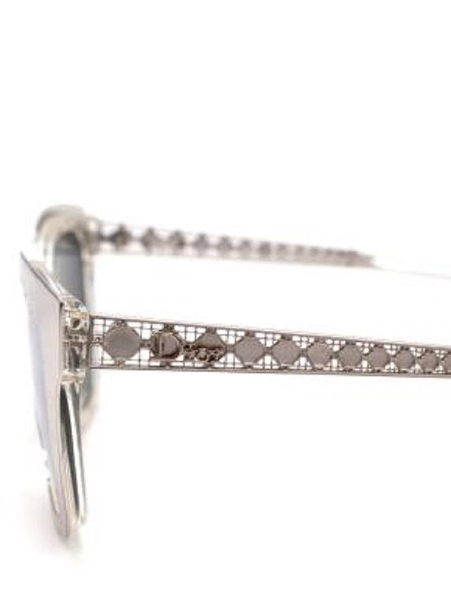 Diorama1 Silver Mirrored Sunglasses For Sale 2