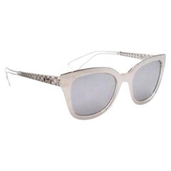 Diorama1 Silver Mirrored Sunglasses