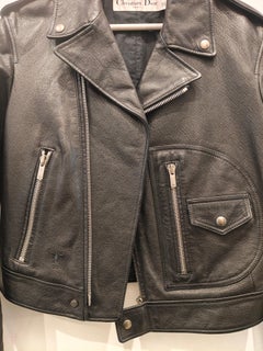 Diorangeles black leather biker jacket from Dior size 38