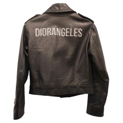 Diorangeles black leather biker jacket from Dior size 38