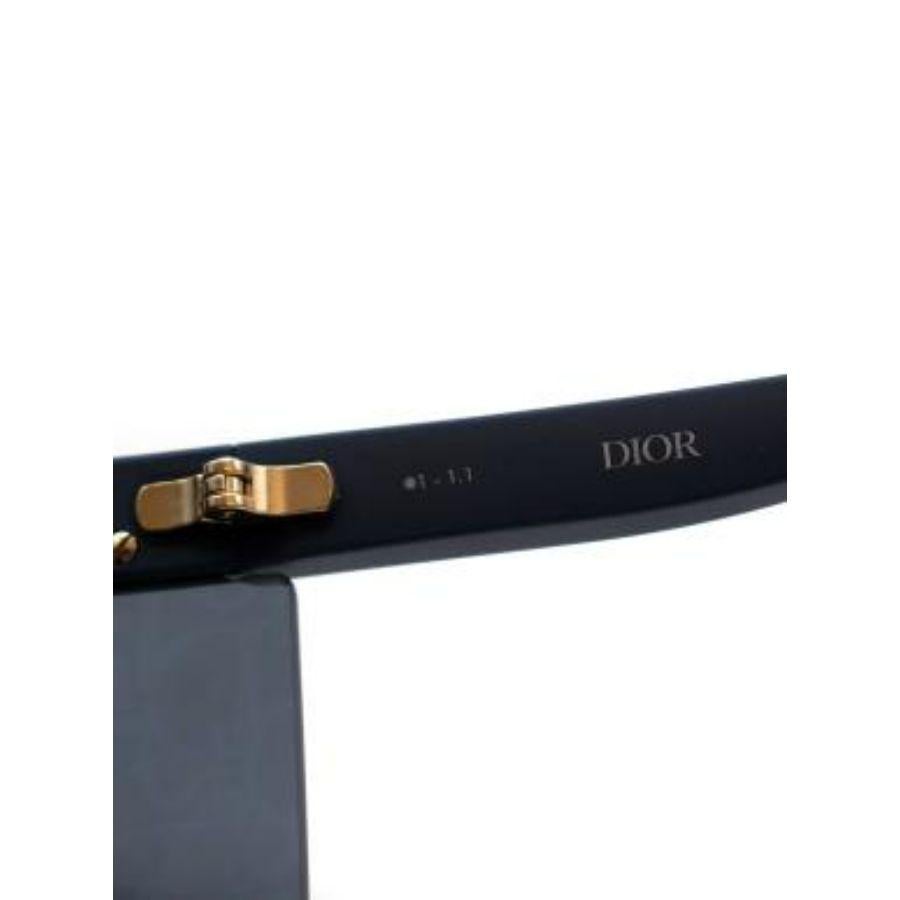 DiorClub Blue Oblique Mask Sunglasses For Sale 3
