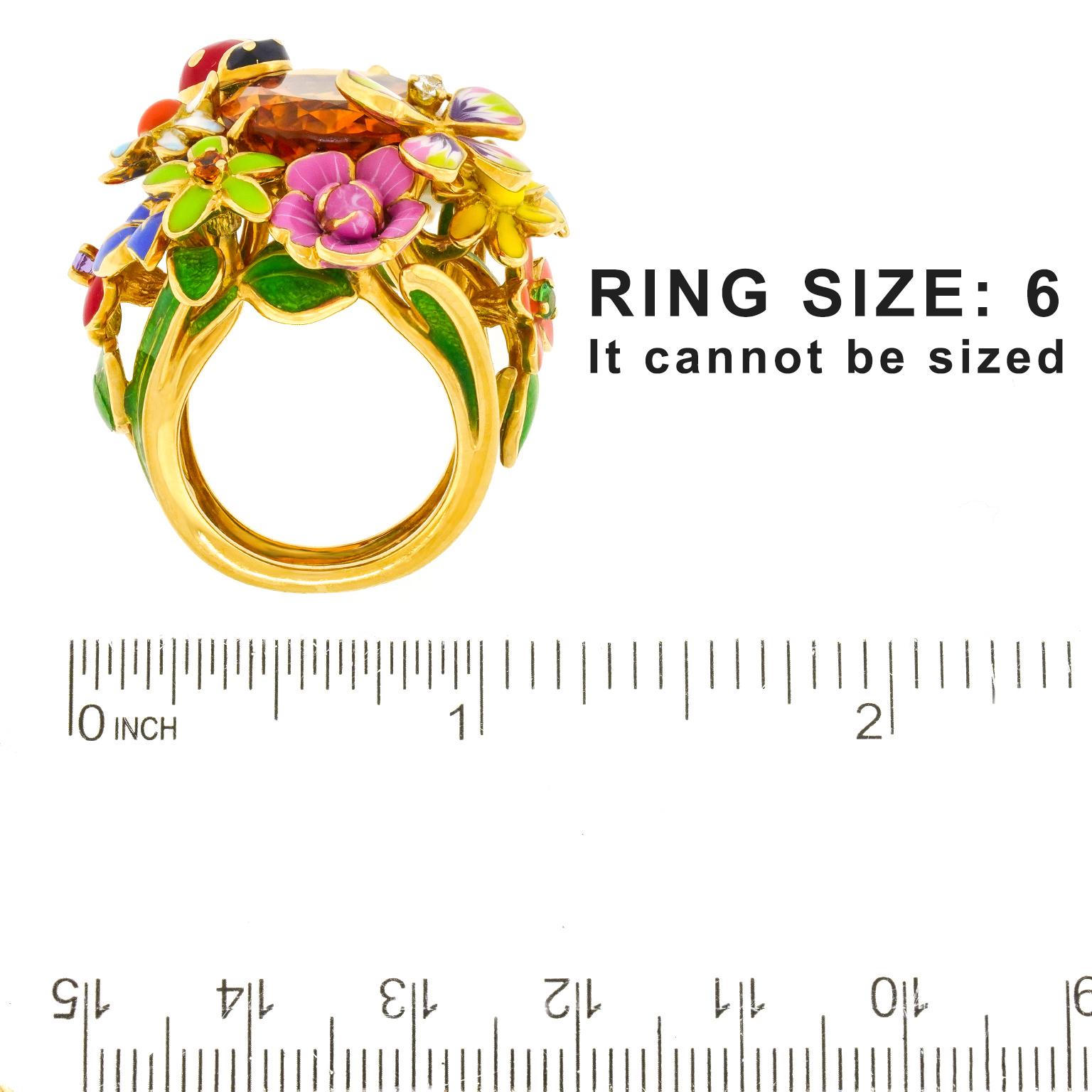 Diorette Ring by Victorie De Castellane for Dior In Excellent Condition In Litchfield, CT
