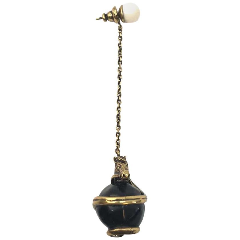 Diorodeo Horse Pearl Earring