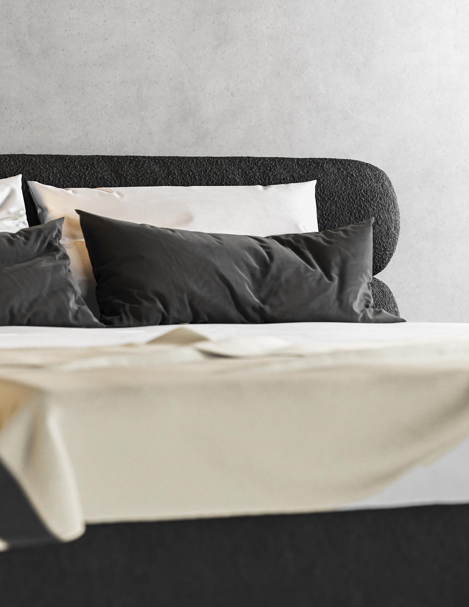Unser modernes Dip-Bett ist die perfekte Ergänzung für jedes moderne Schlafzimmer.

Aus hochwertigen Materialien gefertigt, ist dieses Bett nicht nur stilvoll, sondern auch robust und langlebig. Das schlichte und minimalistische Design zeichnet sich