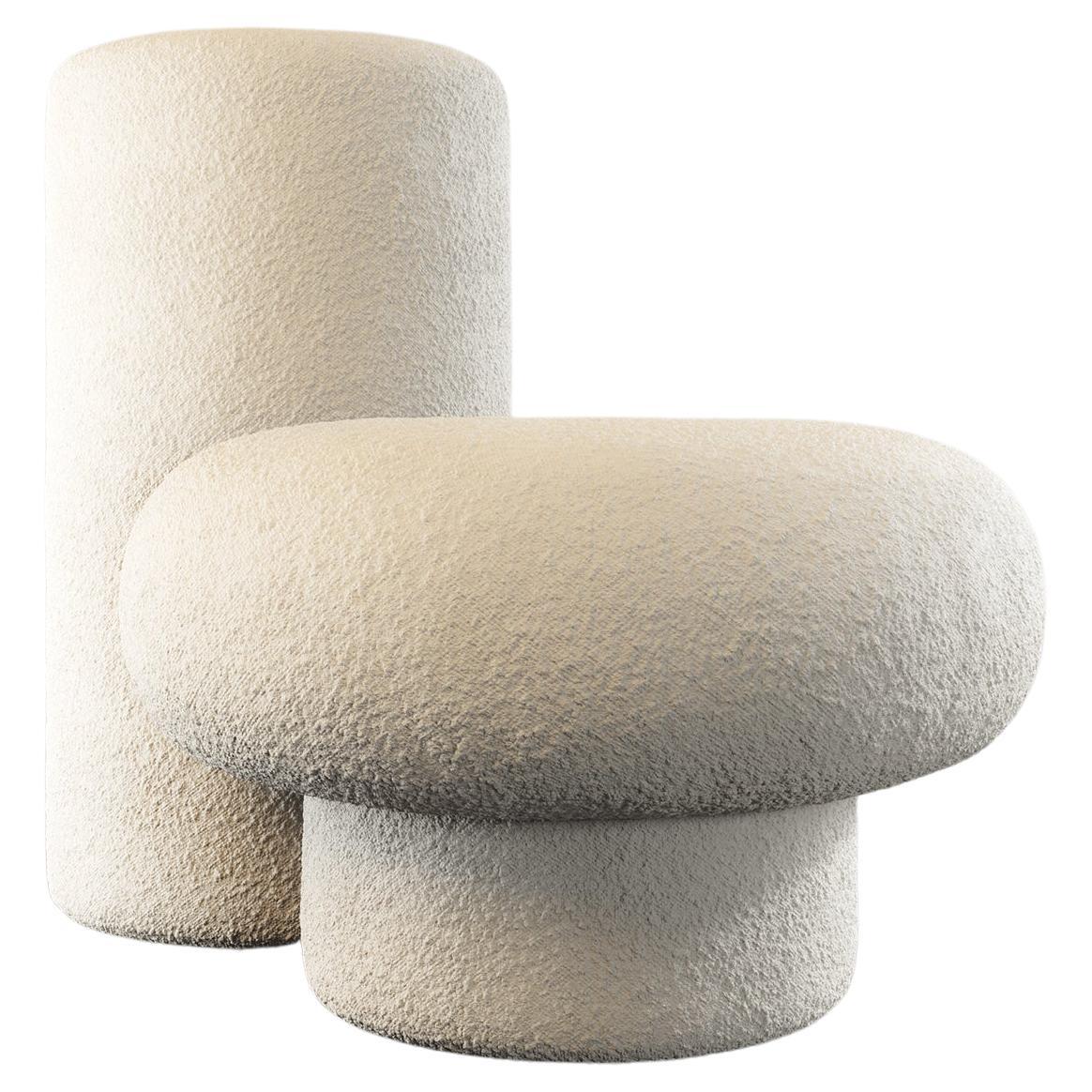 DIP CHAIR - Modern Design in Cream Nubby Bouclé

Introducing our iconic Dip Chair, a modern cream-nubby boucle chair - the perfect addition to any contemporary living room, bedroom, or office space.

Crafted with a sturdy all-wood frame and wrapped