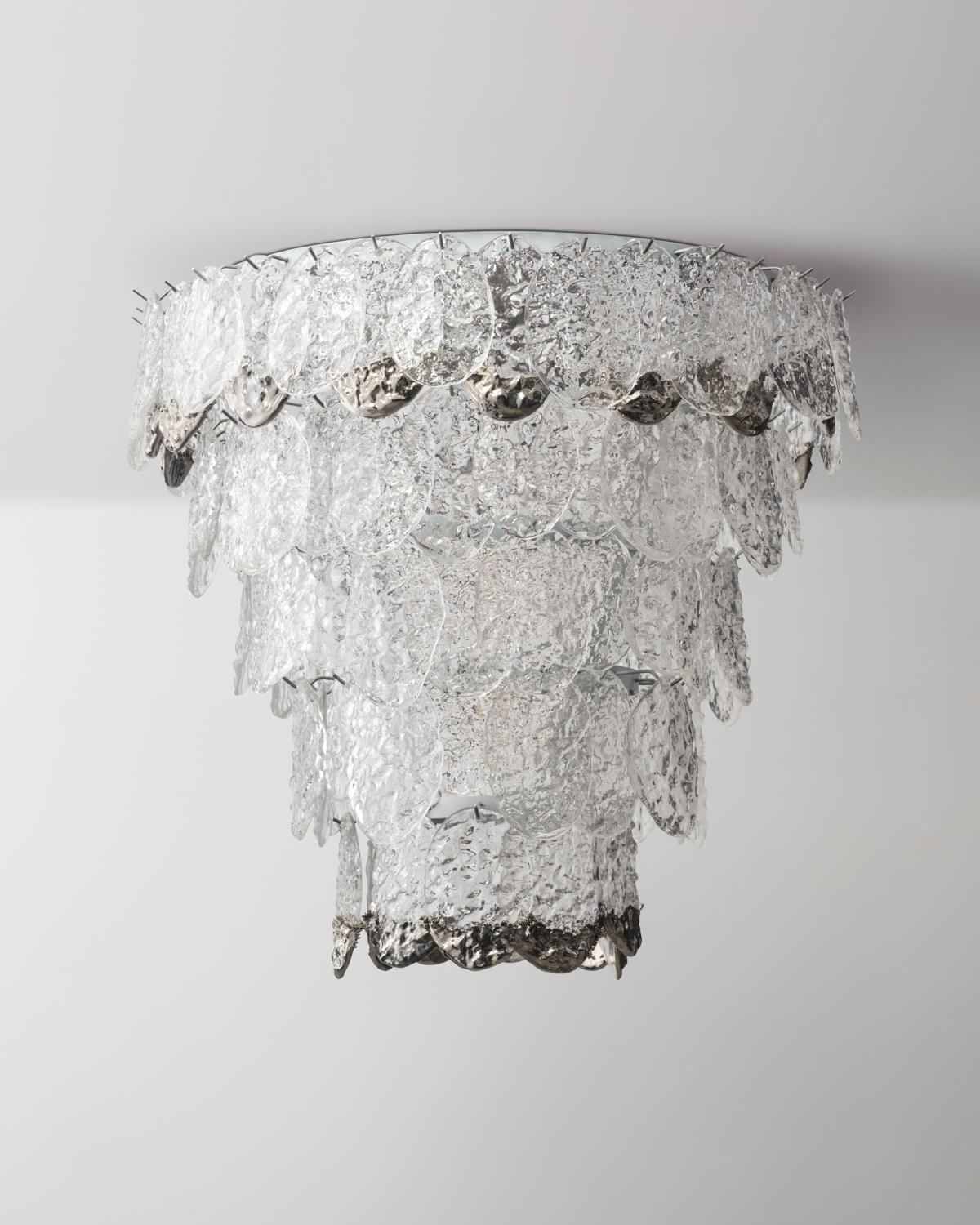 Steel Dip Chandelier For Sale
