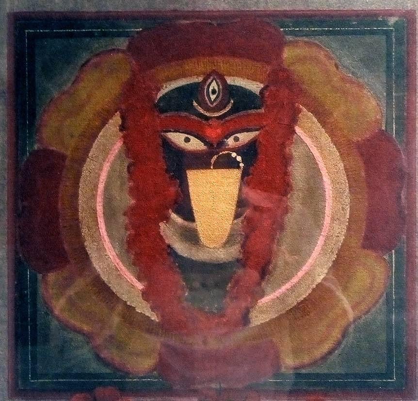  Kali, Hand Made Pigments on Canvas by Modern Artist 