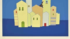 At the Window - Screenprint by Dipas - 1970s