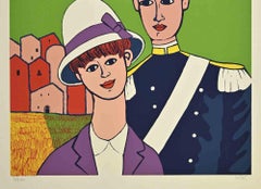 Carabineer in Love - Screenprint by Dipas - 1970s