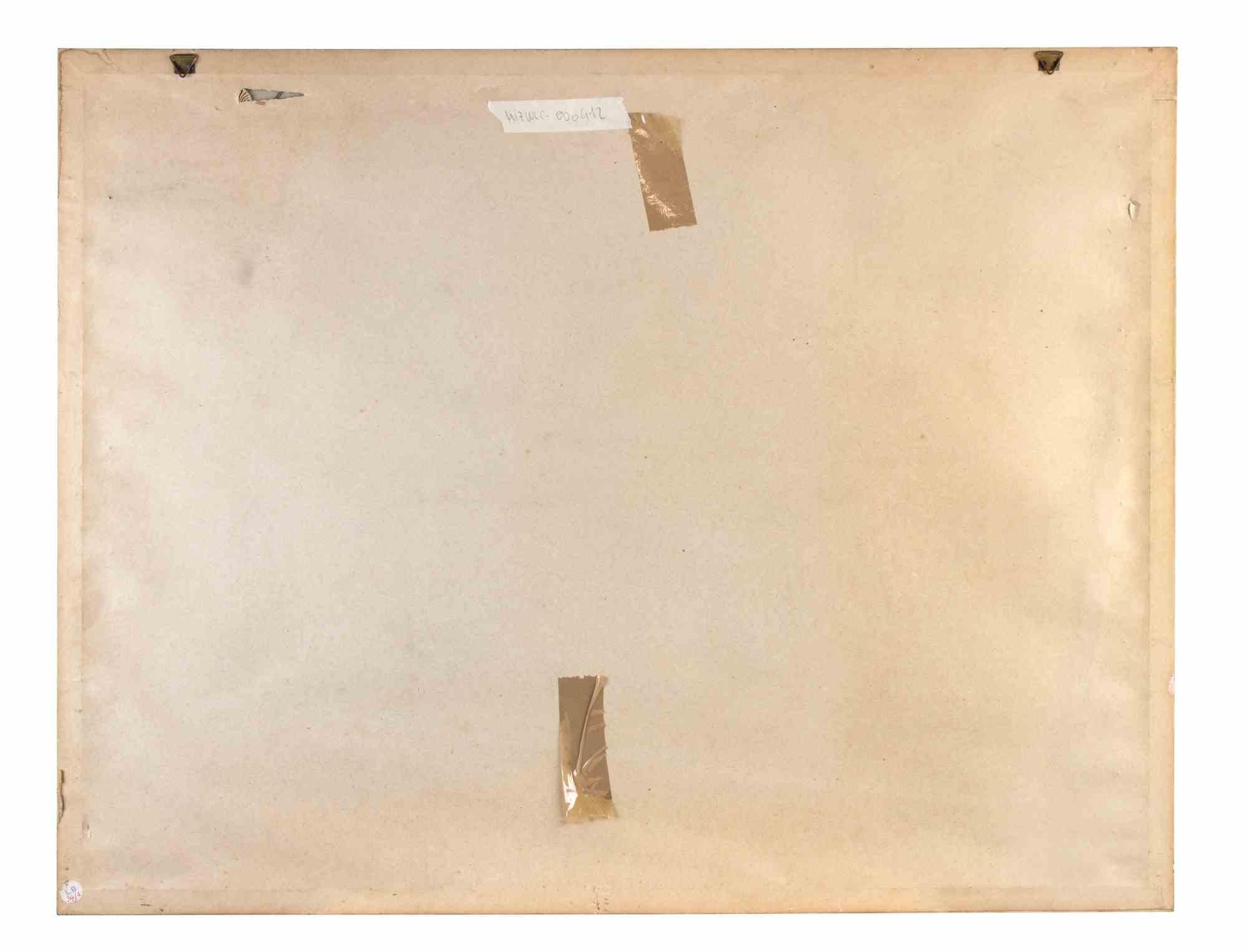 Encuentros nocturnos - Serigrafía de Dipas - Años 70 en venta 1