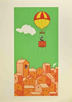 Vintage The Greeting - Screen Print by Dipas - 1970s