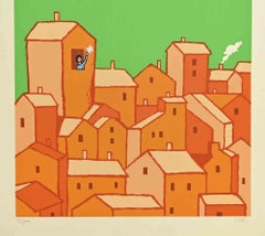 The Greeting - Screenprint by Dipas - 1970s