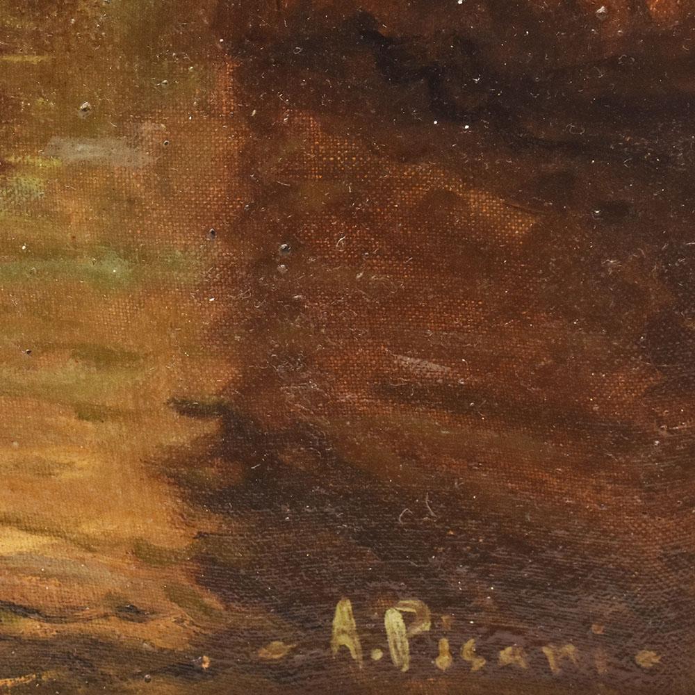 Old Master Paintings With Venice, View Of Venice, Oil On Canvas, 20th Century. For Sale 1