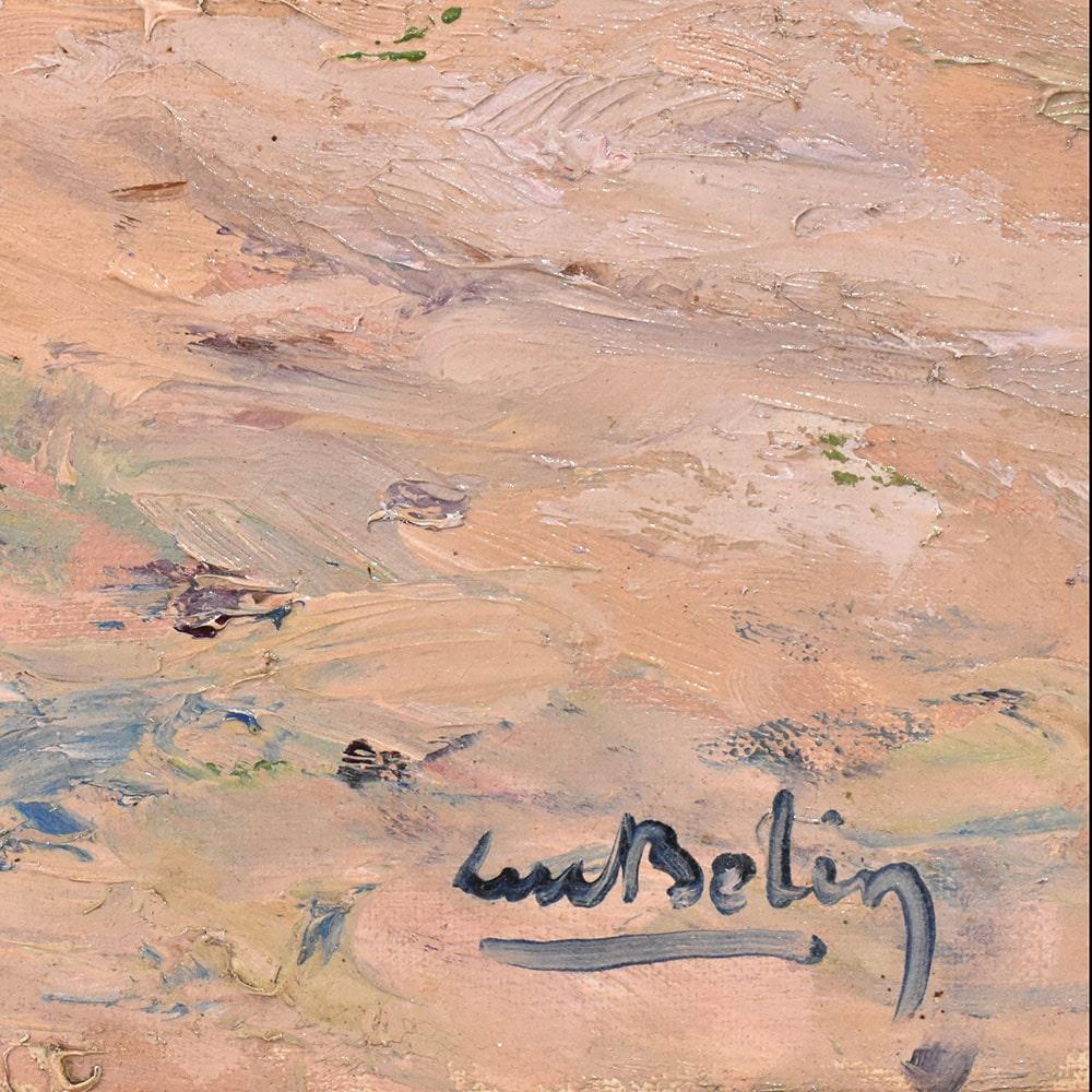  Alte Meister Gemälde Landschaften mit Fluss, Öl auf Leinwand Gemälde, Anfang des 20. Jahrhunderts. (20th Century) im Angebot