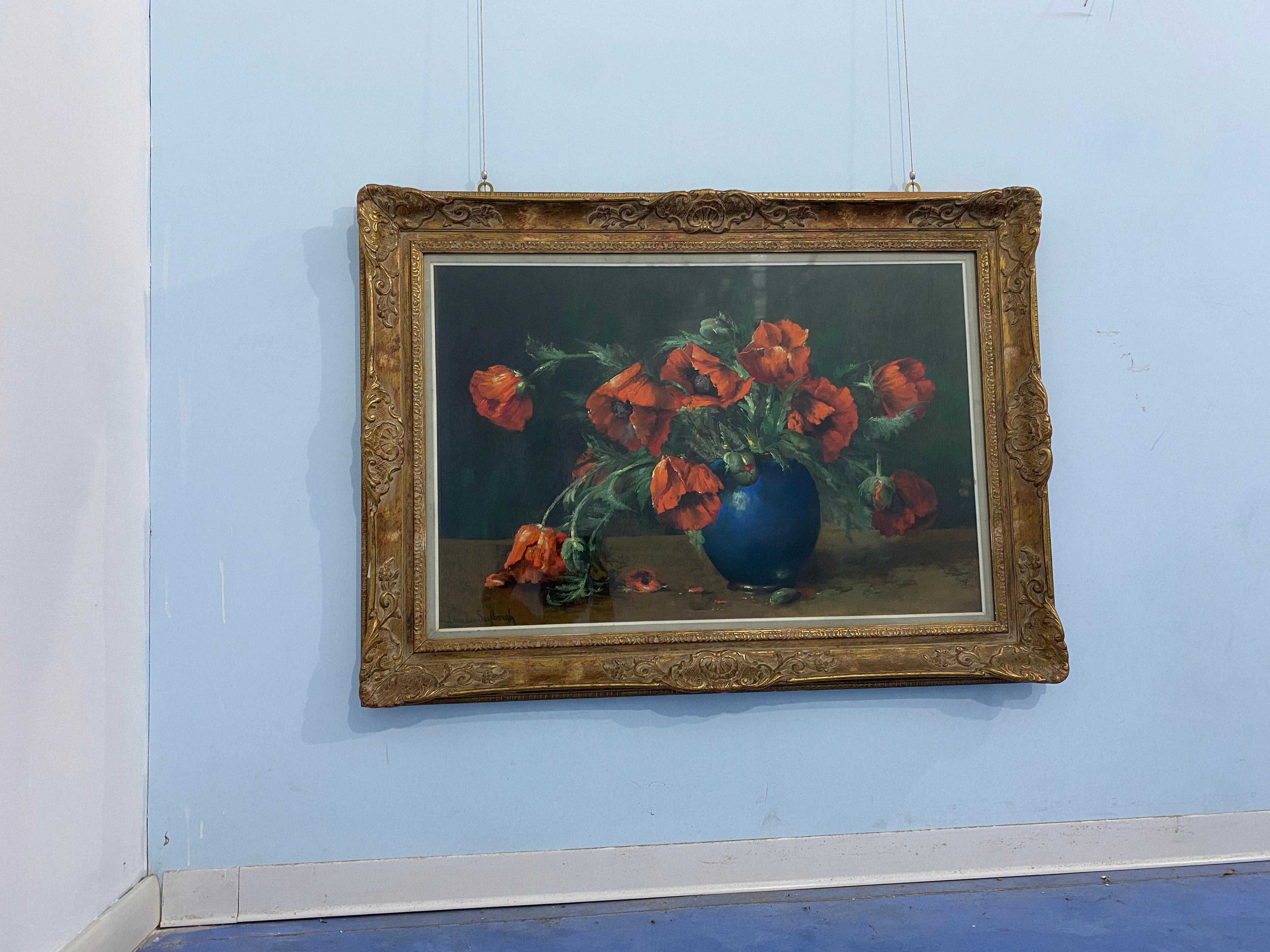 Mid-20th Century Pastel painting 