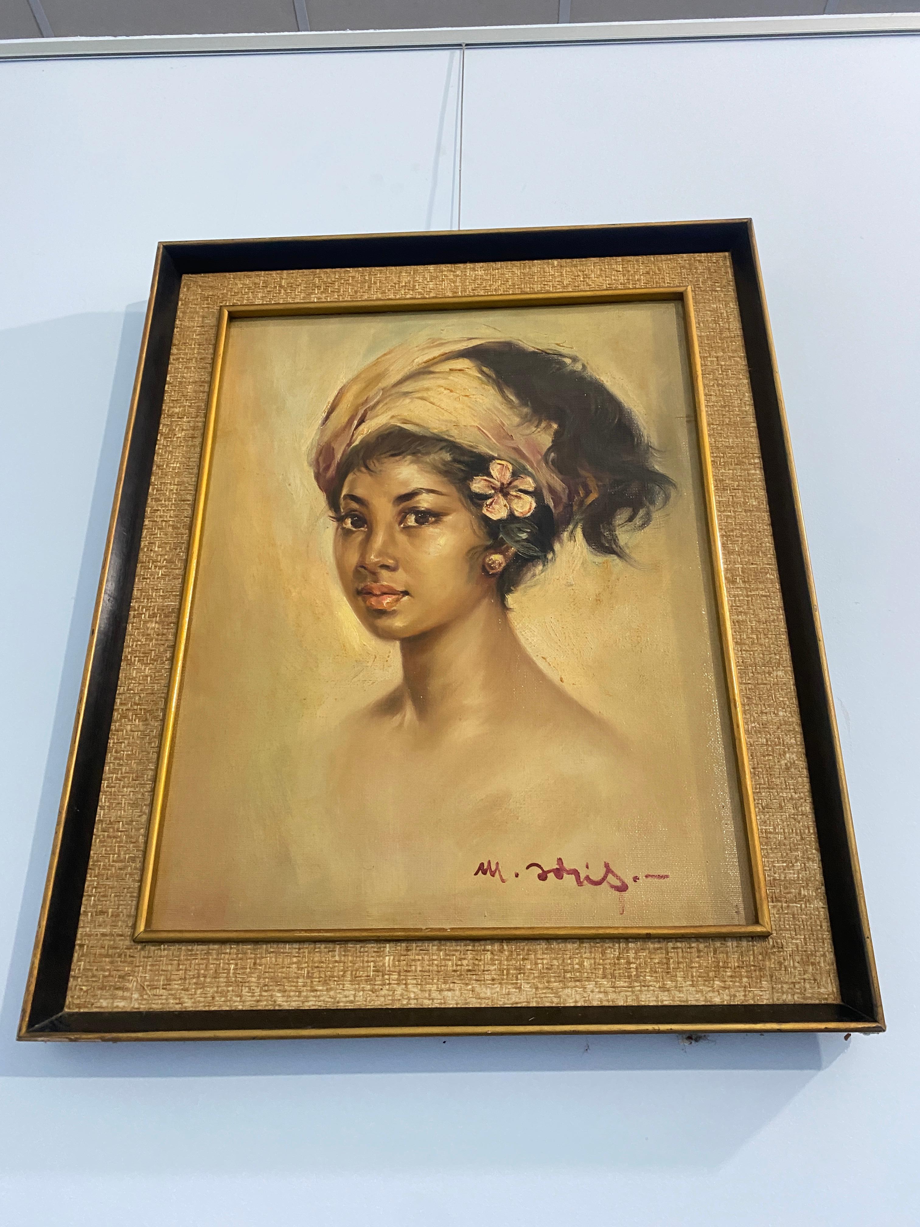 Mid-20th Century French oil painting 1950s 