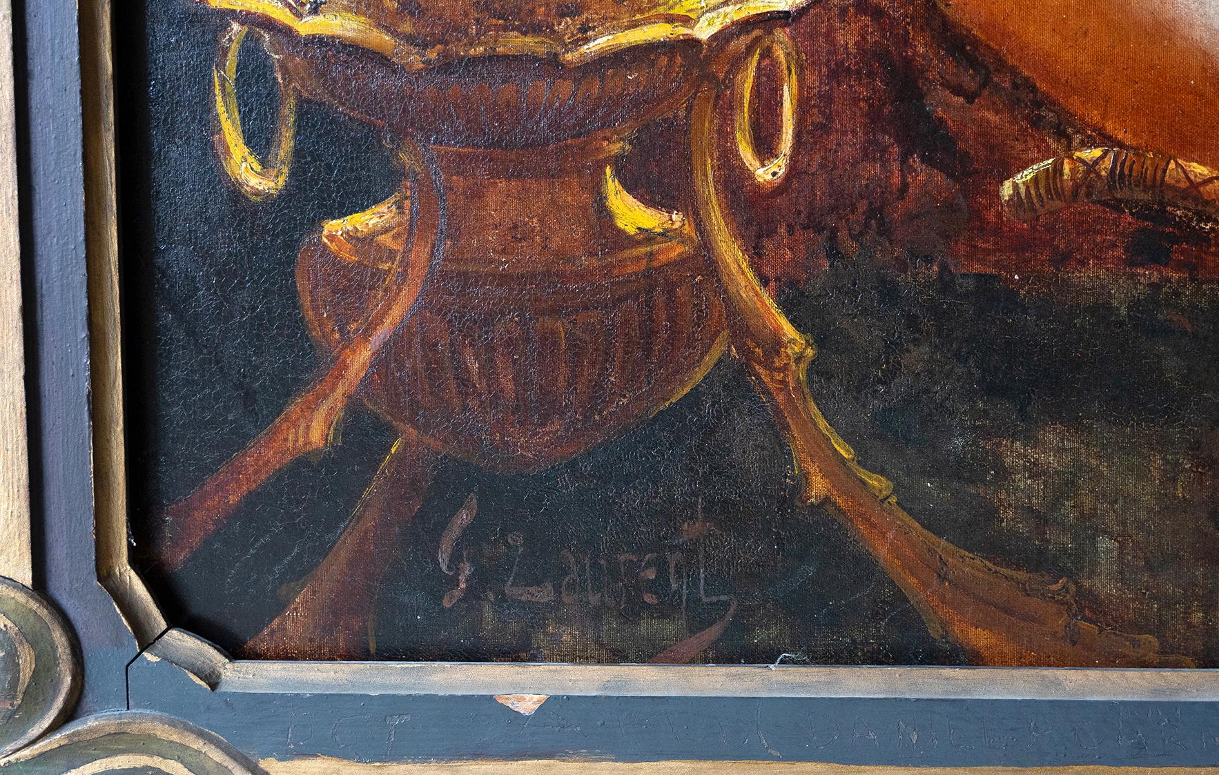 Peinture avec des odalisques sur le Bosphore 20e siècle État moyen à Badia Polesine, RO