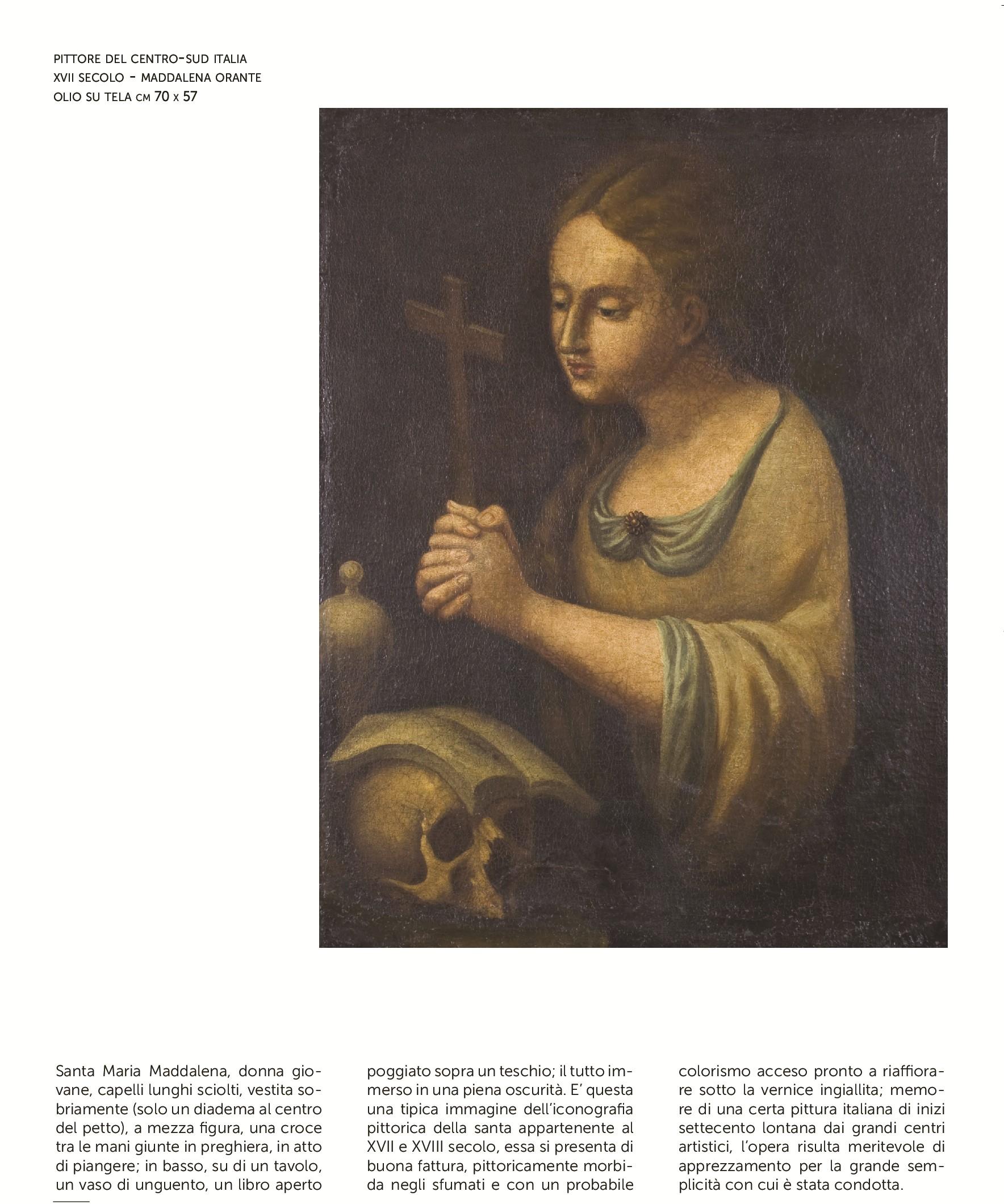 A olio Dipinto del 1600 Maria Maddalena in vendita