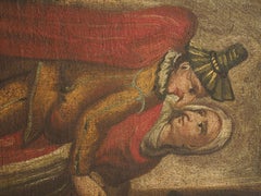 Peinture d'intérieur avec scène de carnaval, Marco Marcola (attr.) - XVIIIe siècle