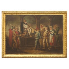 Dipinto Interno con Scena Carnevalesca, Marco Marcola (attr.) – XVIII Secolo