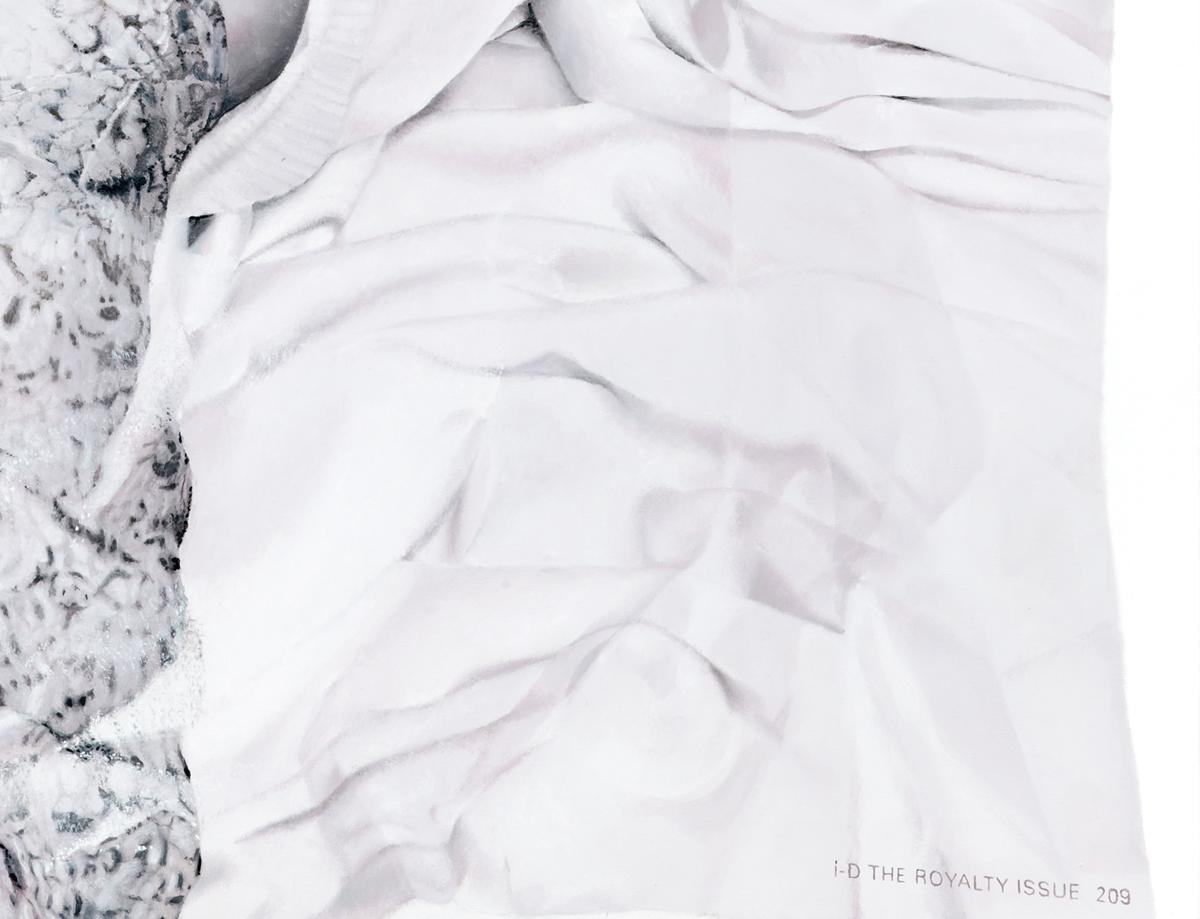 Hyperrealistic painting by Stefania Fersini ( i-D, spring/summer 2012 ) In New Condition For Sale In Collegno, IT