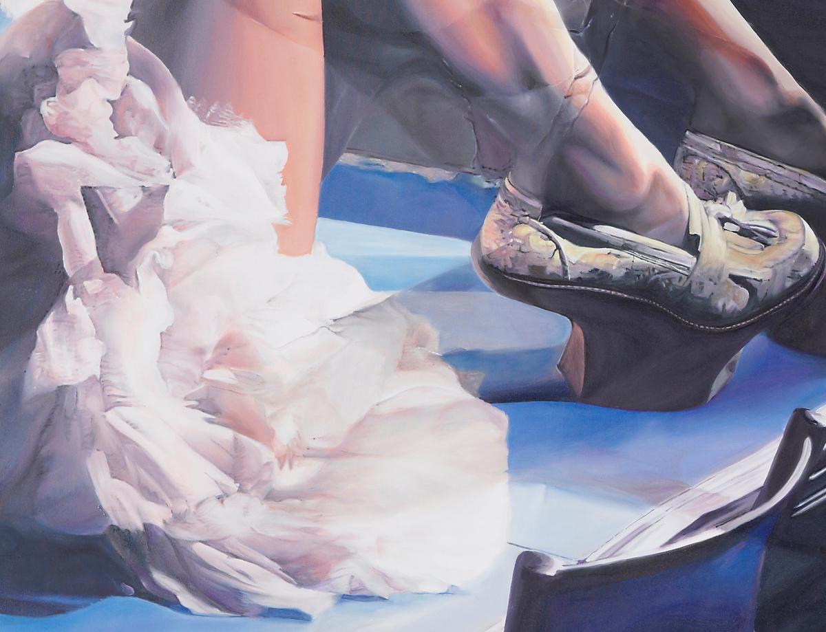 Hyperrealistic painting by Stefania Fersini (PLEASE! Spring/Summer 2012) In Excellent Condition For Sale In Collegno, IT