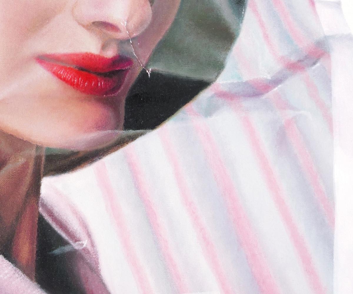 Huilé Peinture hyperréaliste de Stefania Fersini ( Ponystep No. 4 2015 ) en vente