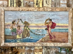 italian painting of early 20th century scene myth of Orpheus