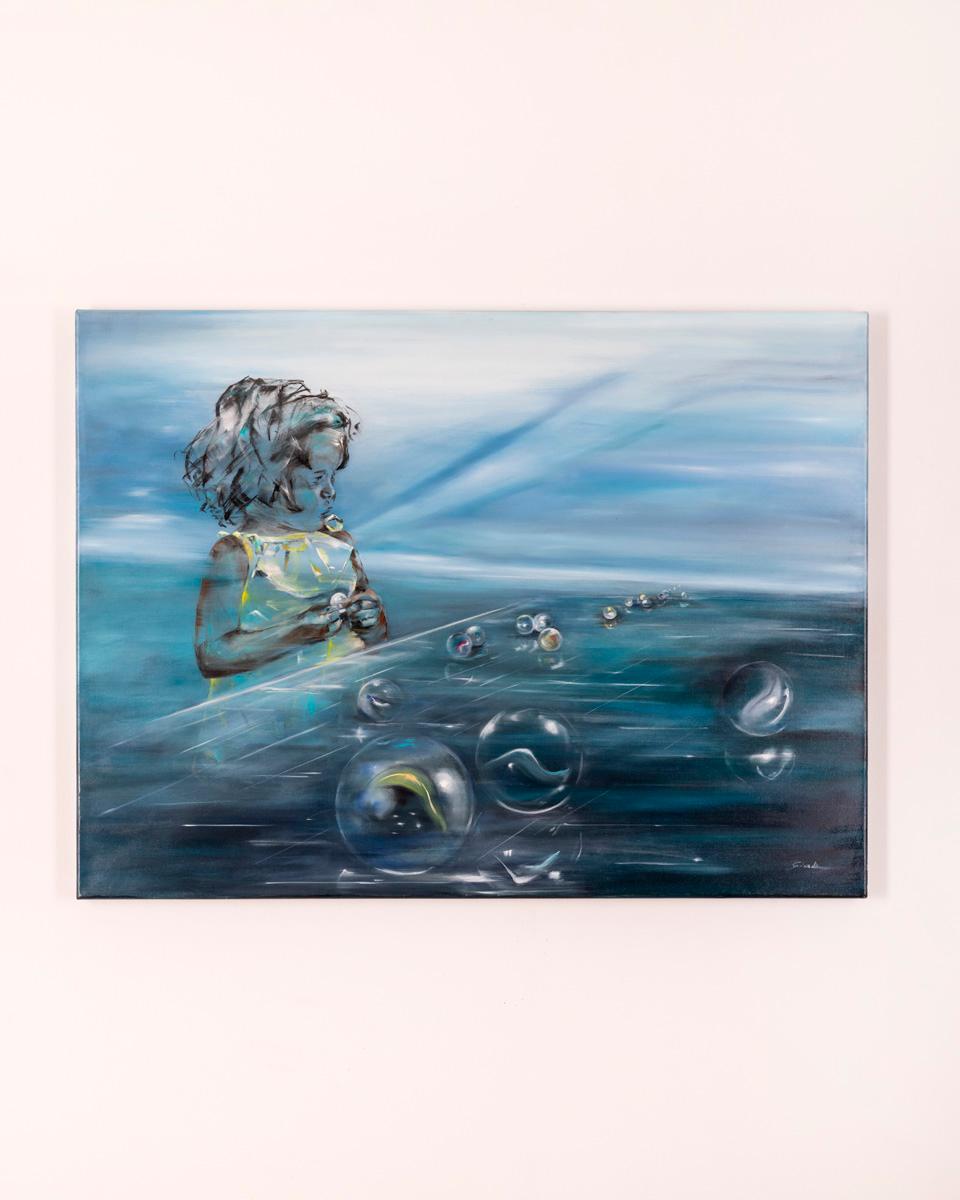 Dipinto olio su tela di cotone, titolo 