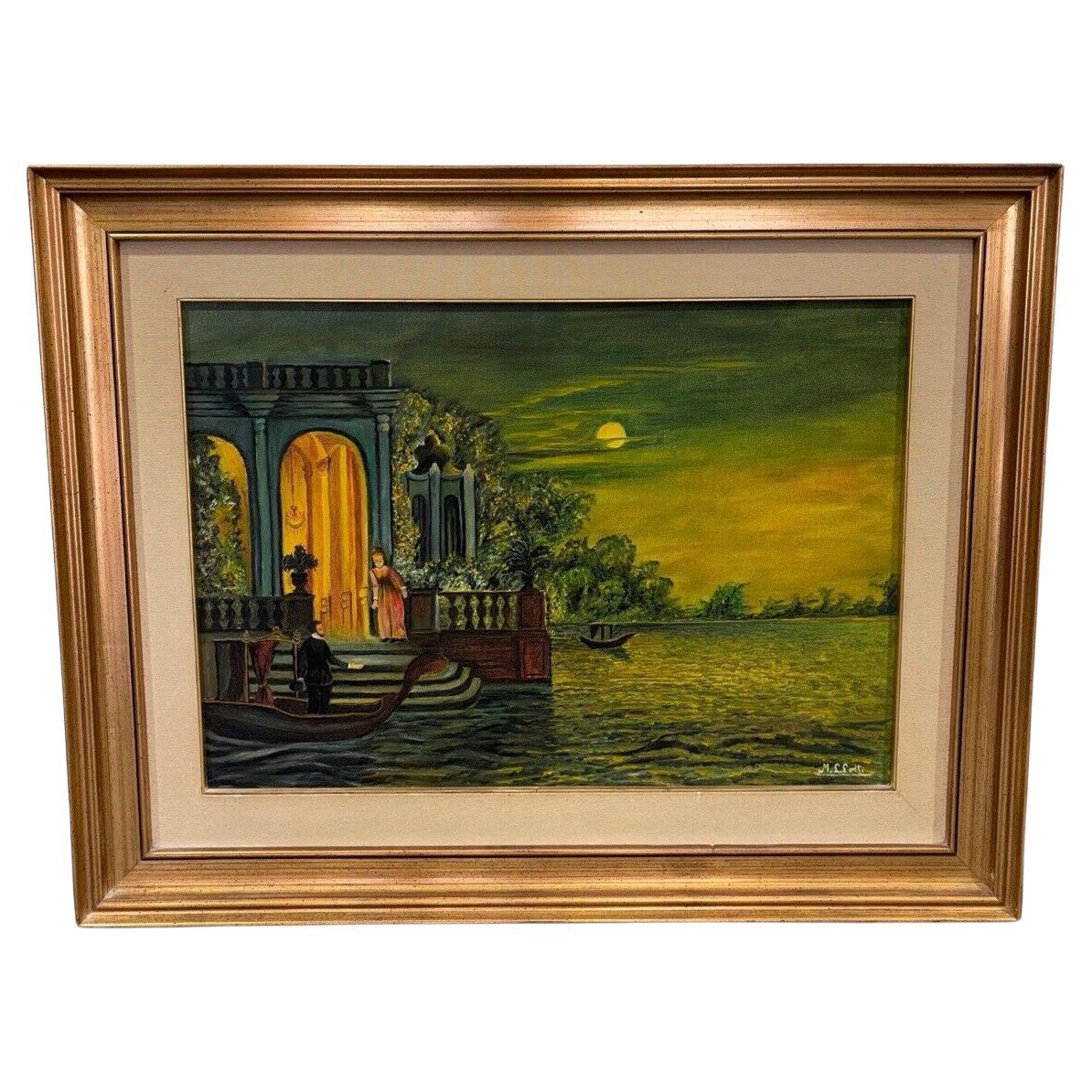 Pintura de paisaje de baño M.L. Lotes