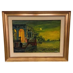 Pintura de paisaje de baño M.L. Lotes