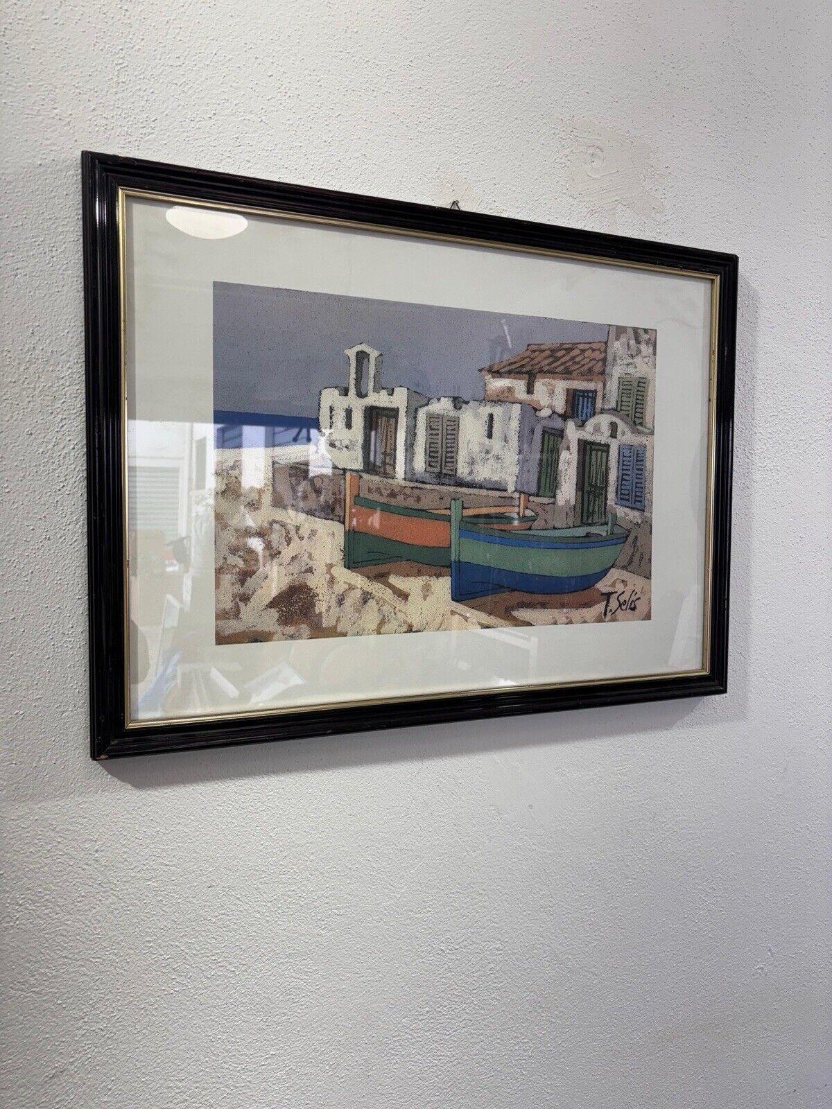 Pintura de paisaje de baño T.Selis.


Medidas:

Altura 55 cm

Anchura 75,5 cm


Técnica mixta sobre papel


En buen estado de conservación, signos de tiempo debido al uso y la edad presentes. (Ver foto)