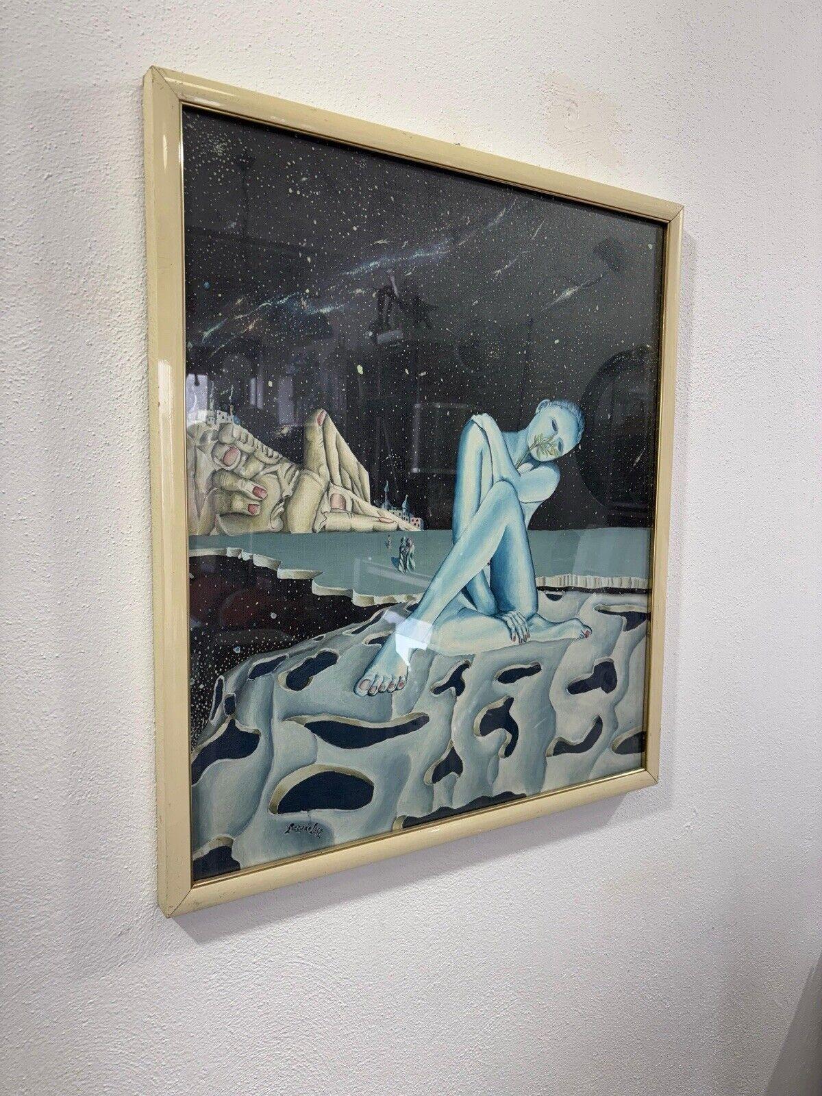 Malerei Piero De Pace 1994.


Maßnahmen:

Höhe 84 cm

Breite 74 cm


Gemischte Medien auf Leinwand


In gutem konservativem Zustand, Gebrauchs- und Altersspuren vorhanden. (Siehe Foto)
