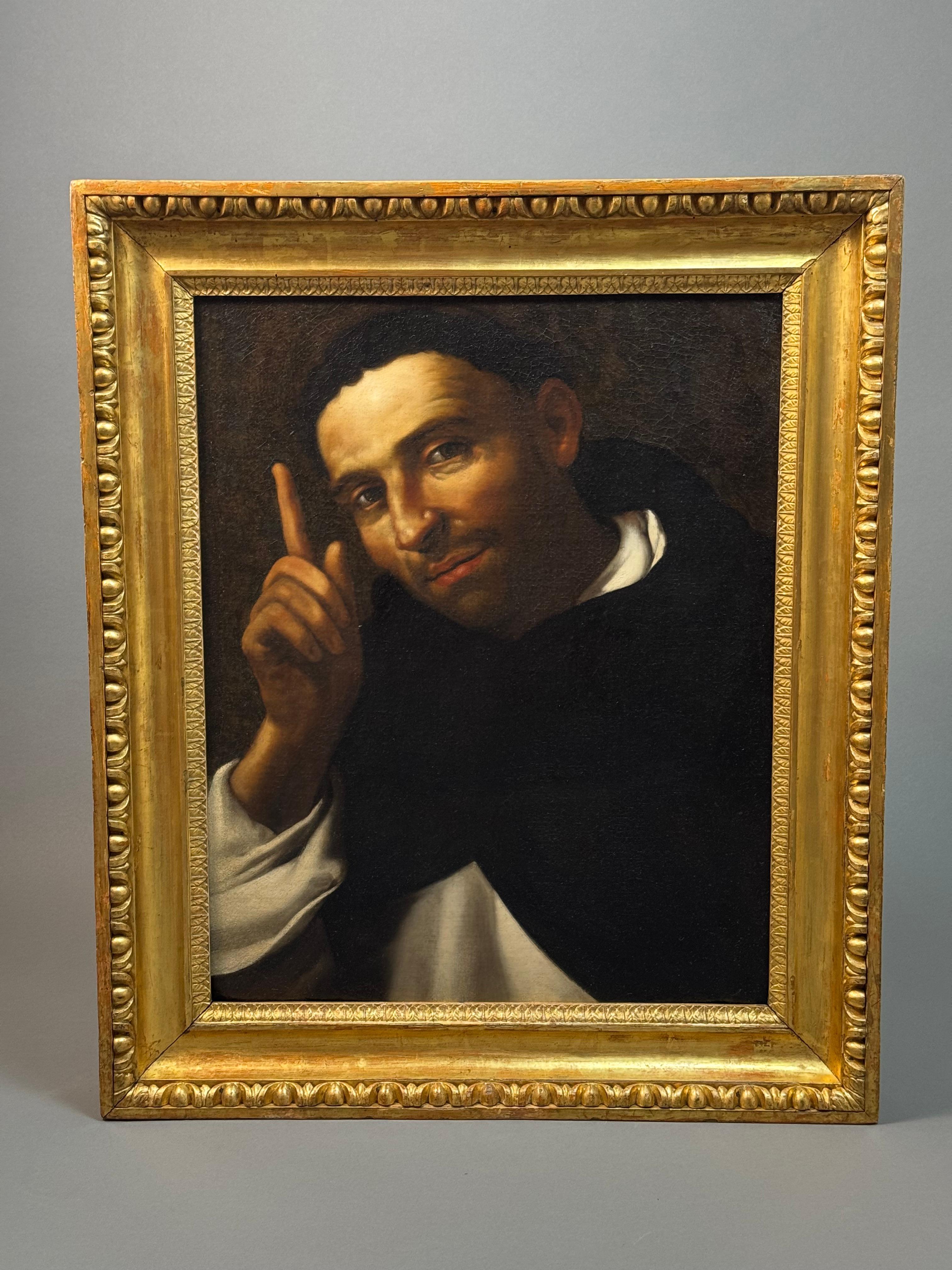 Dipinto raffigurante San Domenico di Guzman - XVII secolo en Bueno estado para la venta en Fidenza, IT