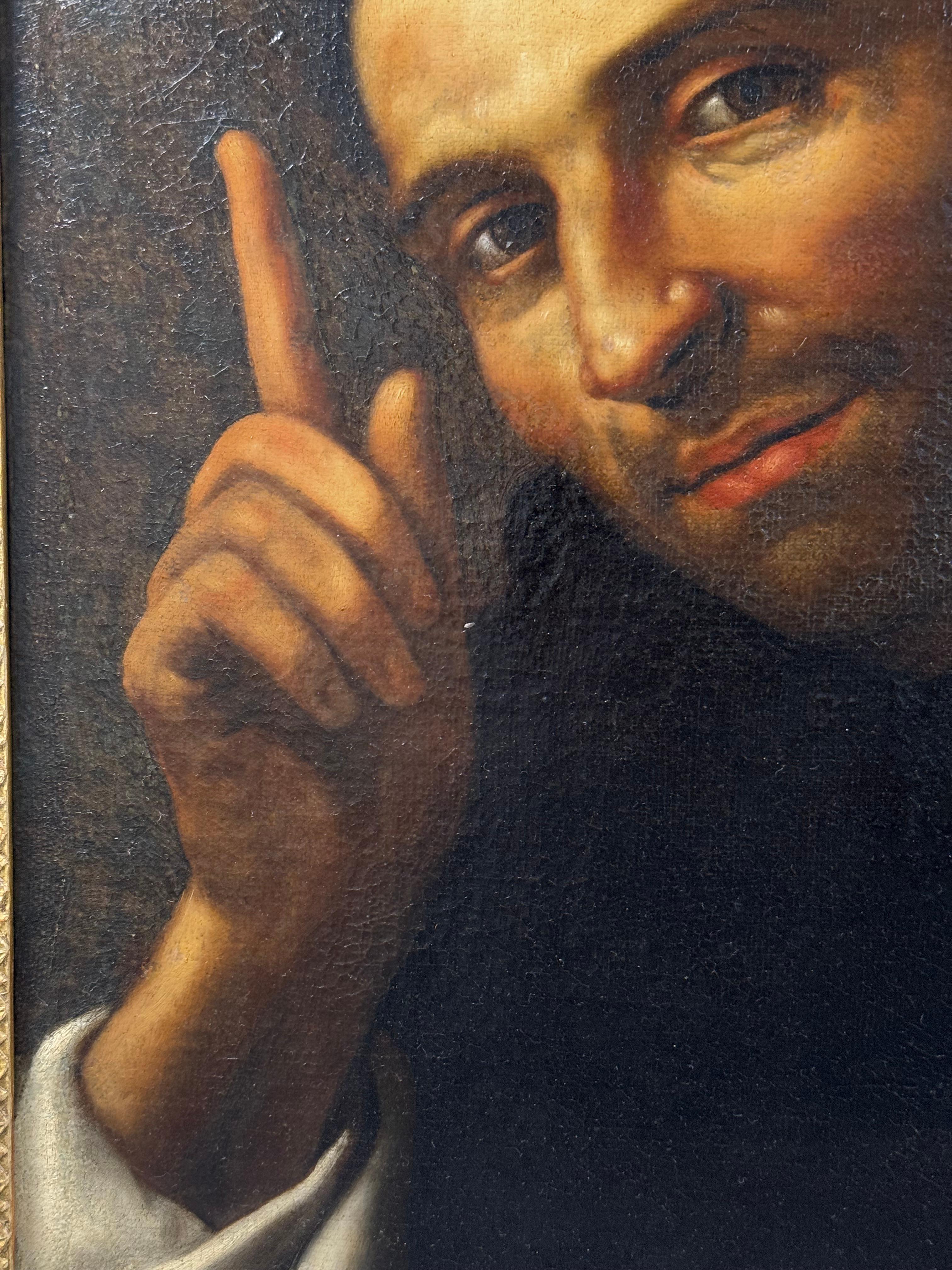 Dipinto raffigurante San Domenico di Guzman - XVII secolo Lienzo en venta