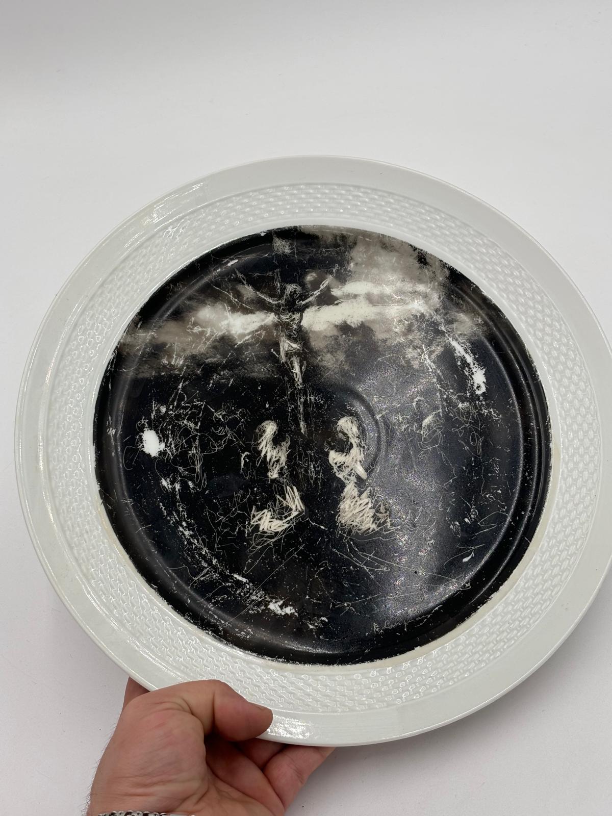 Céramique Plaque peinte par Roberto Carignani