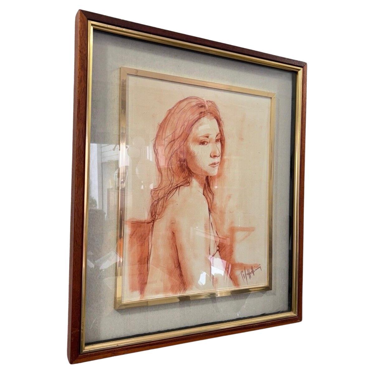 Pintura Rostro de una joven Cappellini