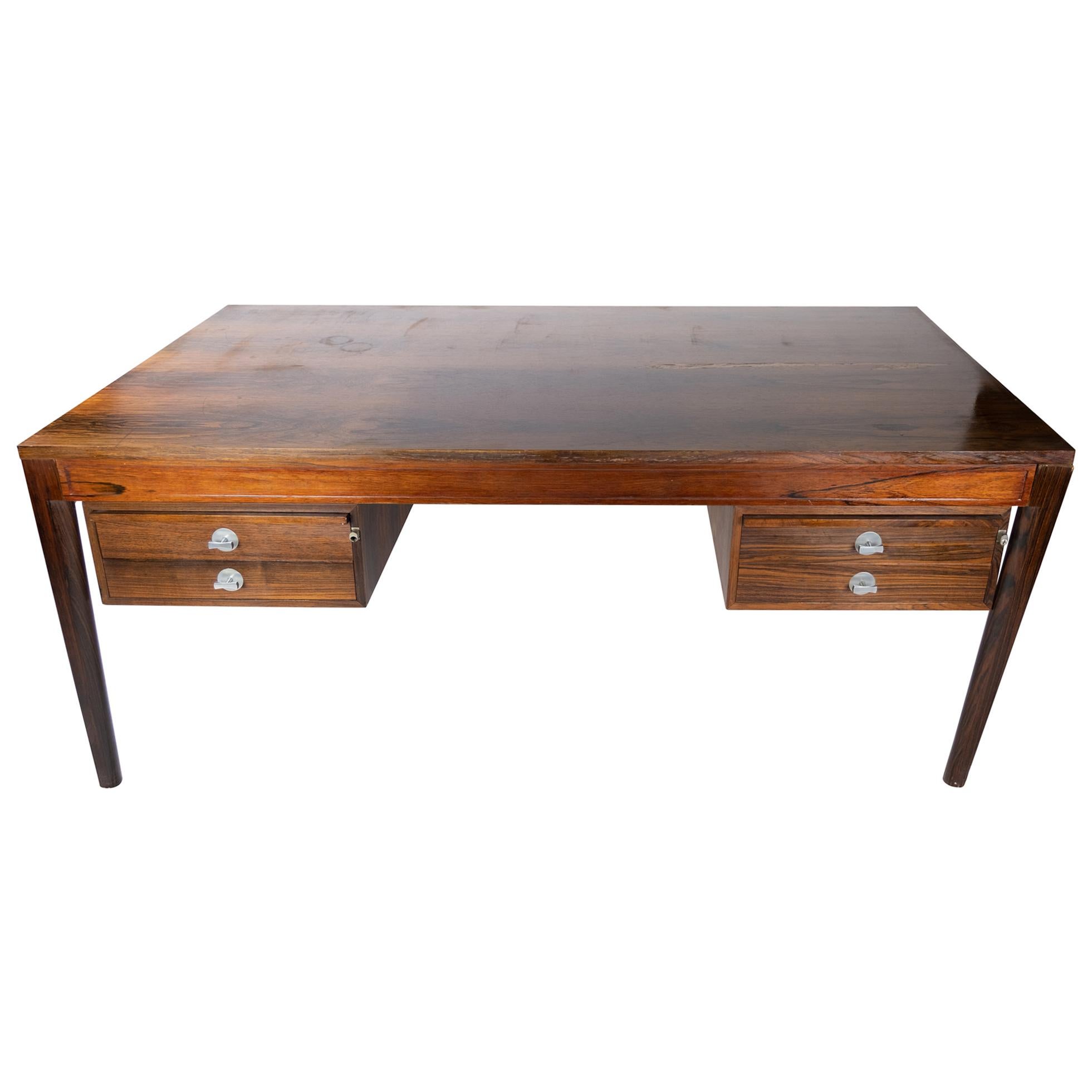 Diplomat Desk in Rosewood Designed by Finn Juhl and Manufactured by France & Son