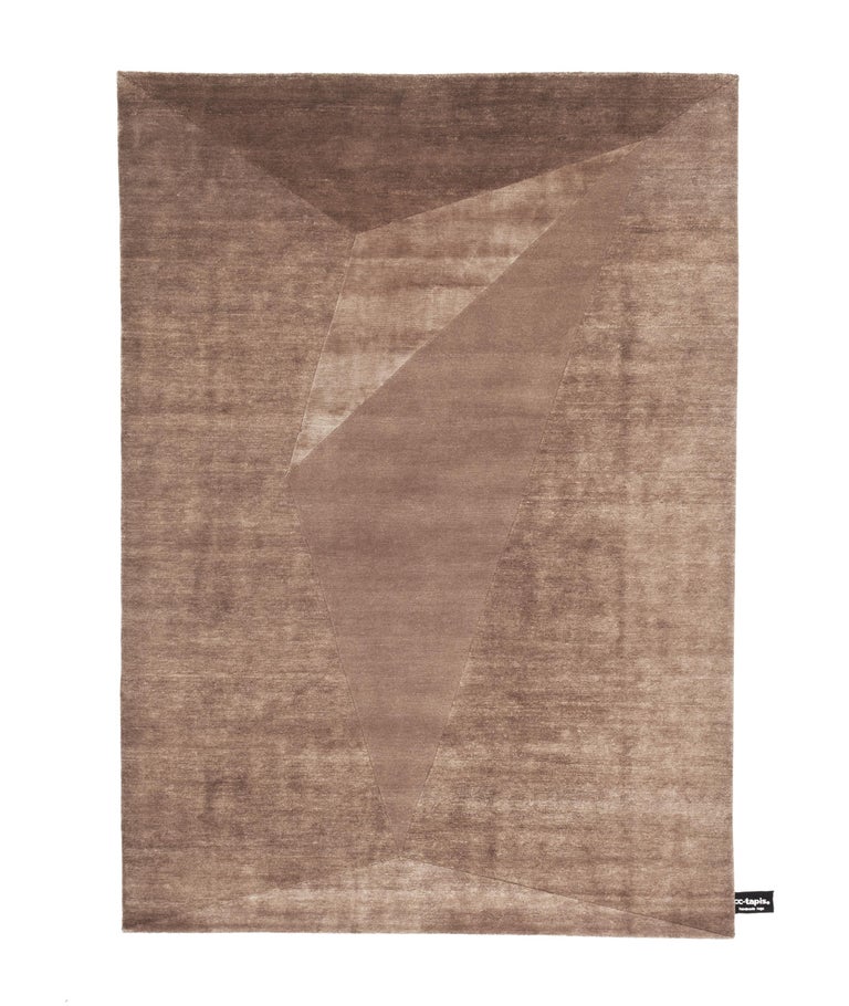 Modern Dipped Cut Rug by cc-tapis For Sale