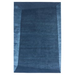 Dipped Frame Rug by cc-tapis in Petrol