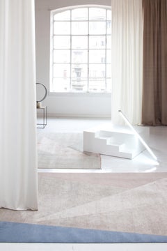 Dipped Frame Handmade Rug by cc-tapis in Rosa Antico Finish