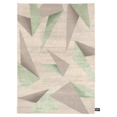 Dipped Origami Rug by cc-tapis in Sage