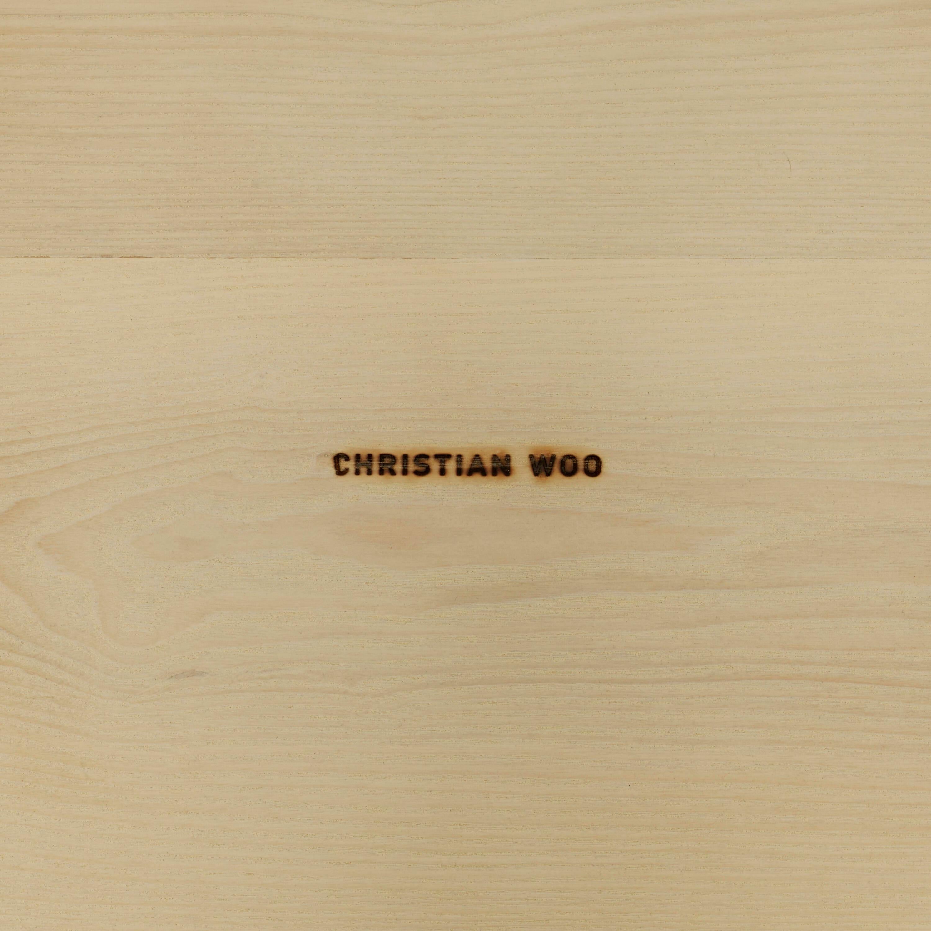 Diptiq Coffee Table by Christian Woo, Solid White Oak For Sale 3